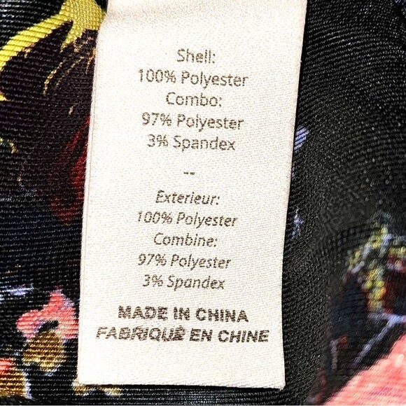 Cinq a Sept Giles Women's Graphite Multi Floral Polyester Jogger Pants Size S - Picture 11 of 12